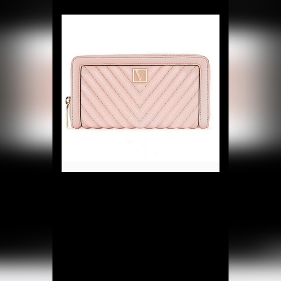 NWT! BEAUTIFUL VICTORIA'S SECRET LARGE WALLET WITH ZIPPER ORCHID BLUSH - Picture 3 of 8
